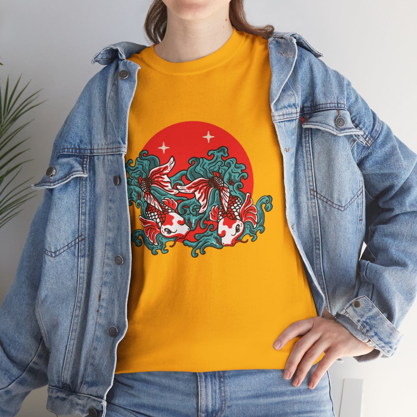 OMNI™ Japanese Koi Unisex Heavy Cotton T-Shirt