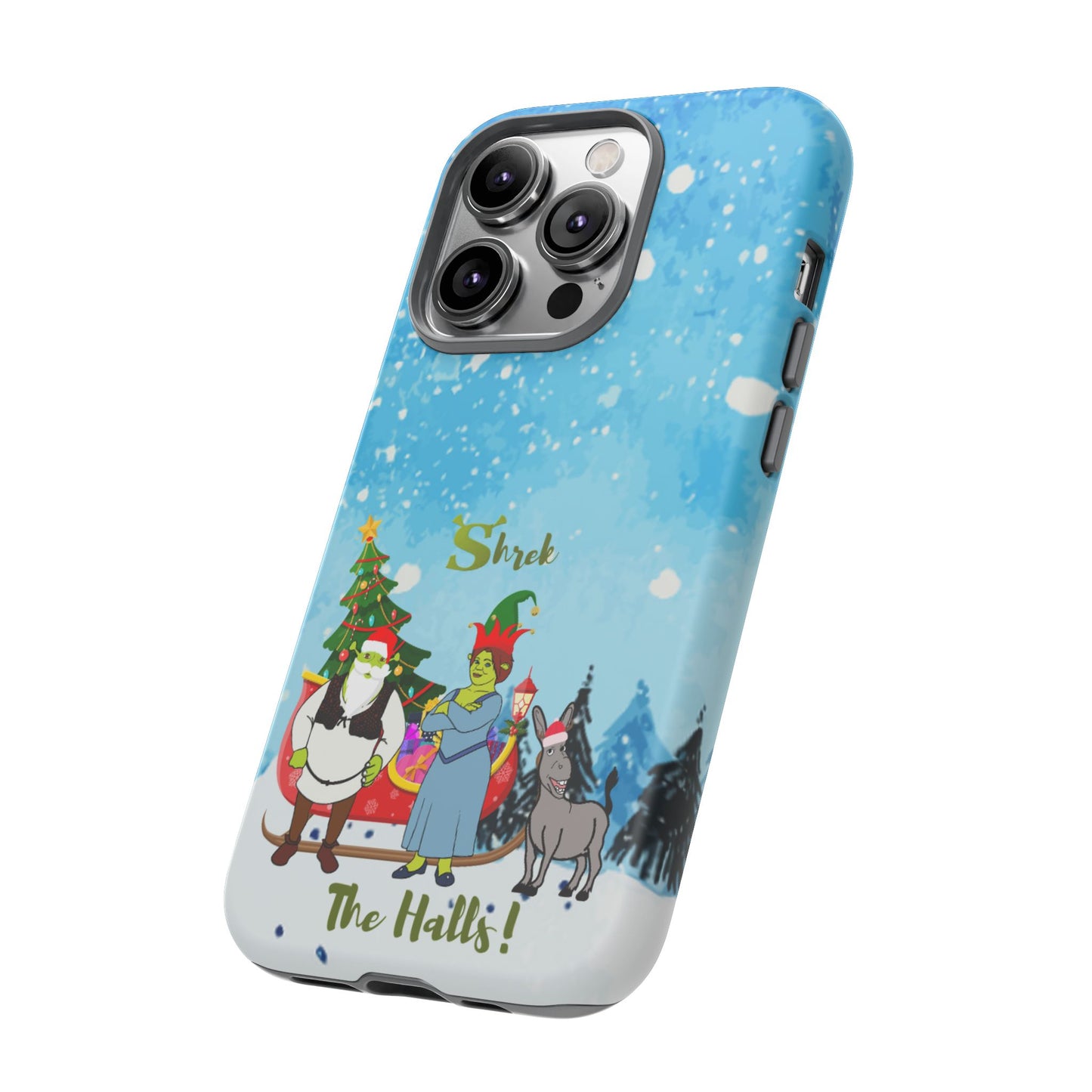 OMNI™ Shrek The Halls! (Shrek Trio: Shrek, Fiona and Donkey) Christmas Themed Phone Cases