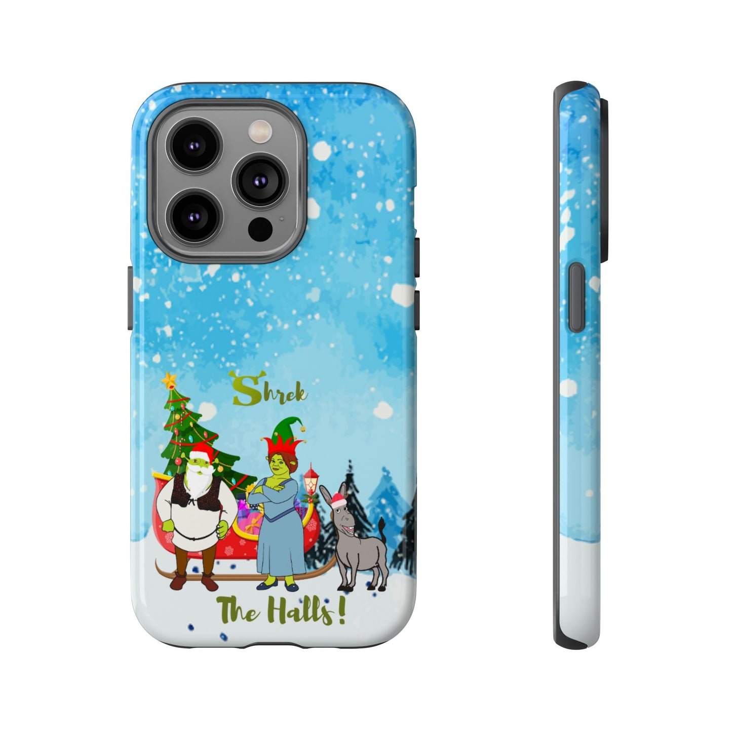 OMNI™ Shrek The Halls! (Shrek Trio: Shrek, Fiona and Donkey) Christmas Themed Phone Cases