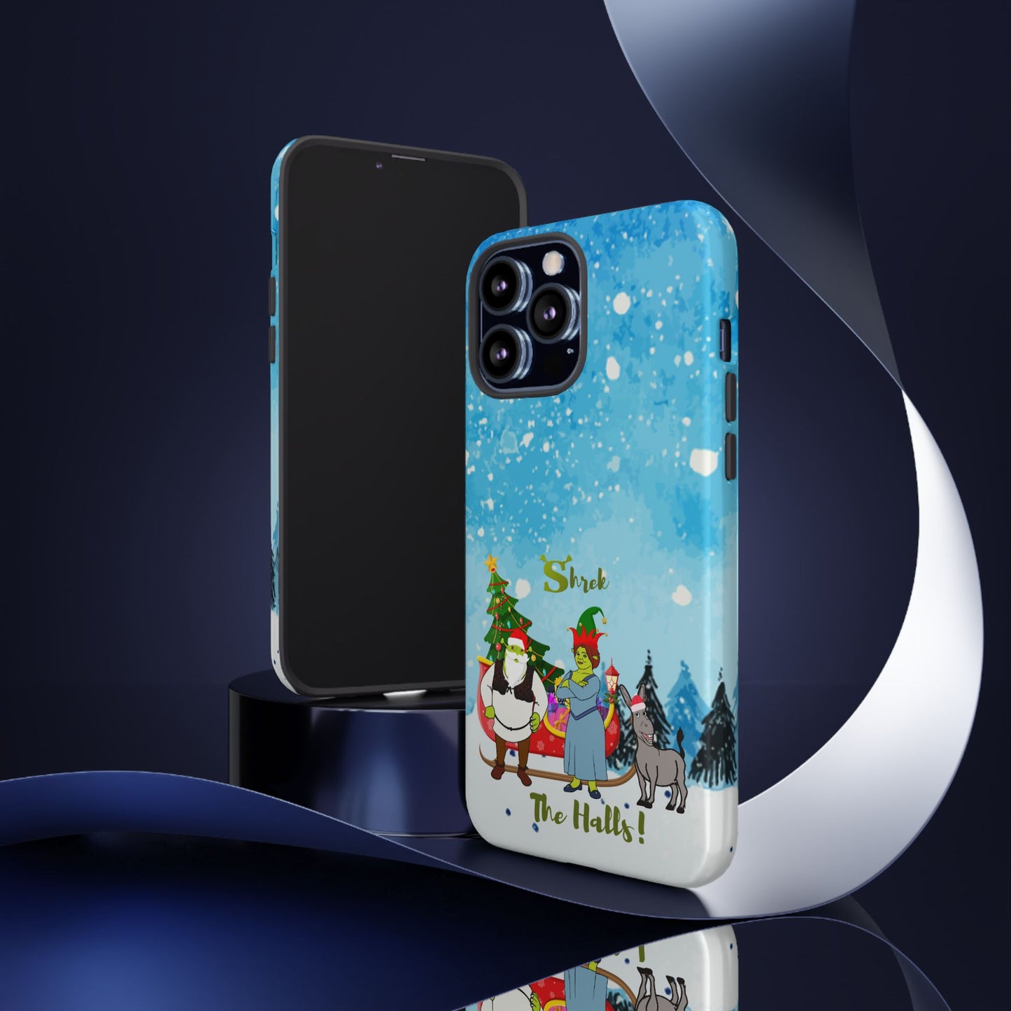 OMNI™ Shrek The Halls! (Shrek Trio: Shrek, Fiona and Donkey) Christmas Themed Phone Cases