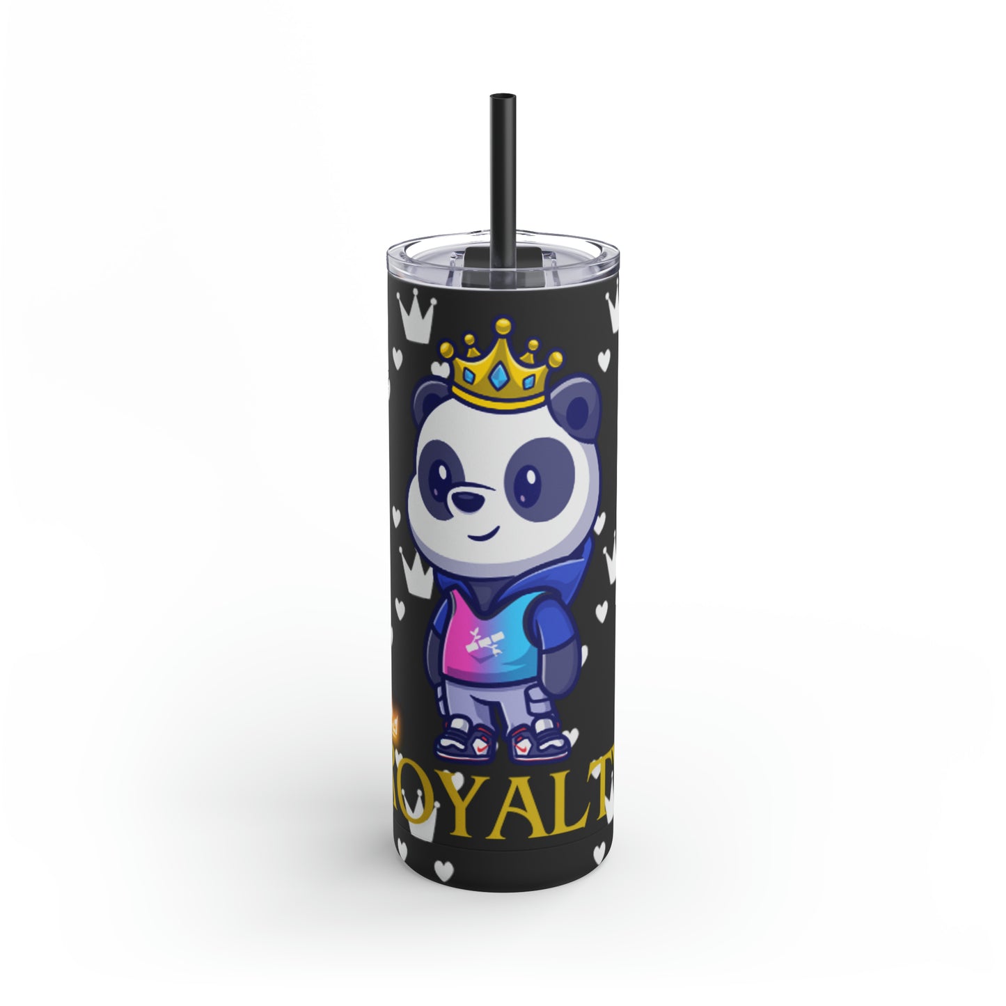 OMNI™ Royalty Panda Maars Maker Skinny Matte Tumbler (20oz)