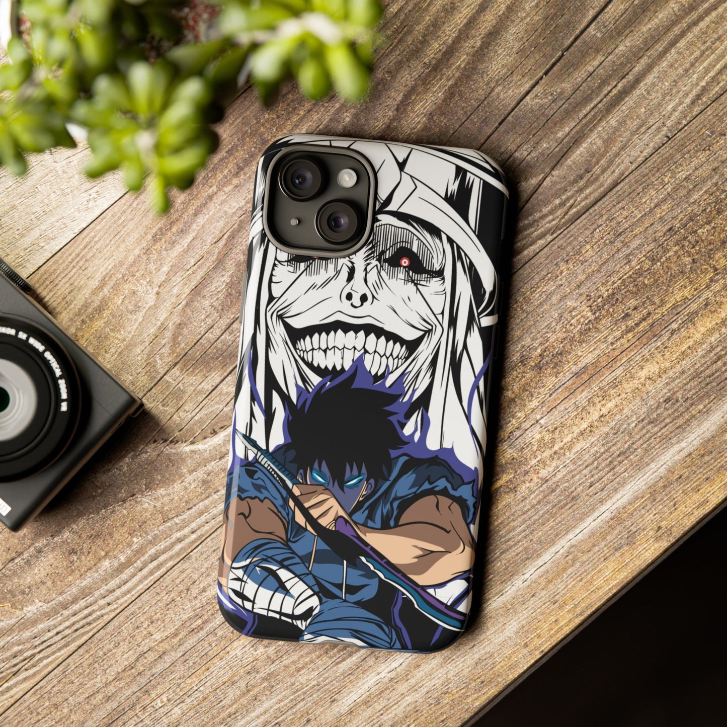 OMNI™ Solo Leveling Sung Jinwoo Vs Statue Of God II Double Layered Phone Case