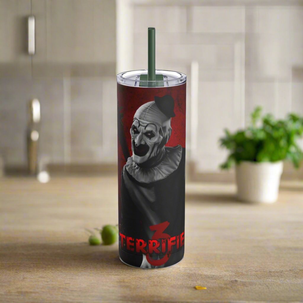 OMNI™ Art The Clown (Terrifuer III) Maars Maker 20oz Skinny Matte Tumbler