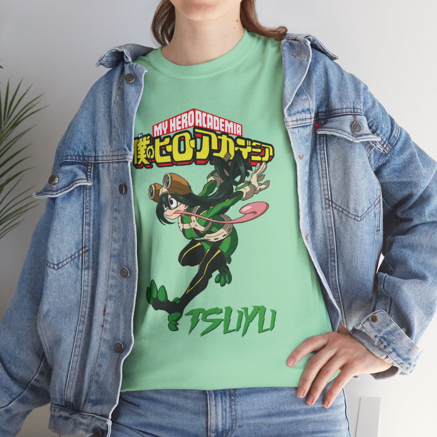 OMNI™ My Hero Academia Tsuyu Asui Unisex Heavy Cotton T-Shirt