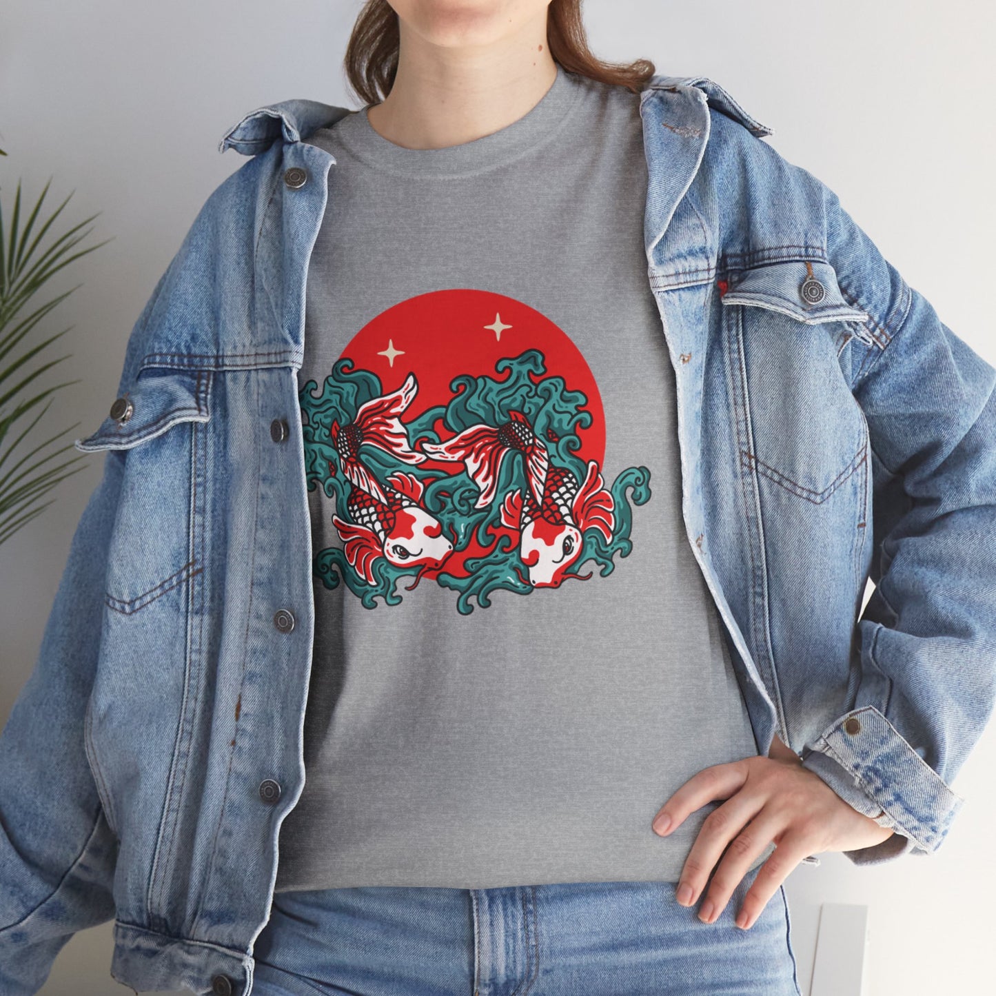 OMNI™ Japanese Koi Unisex Heavy Cotton T-Shirt