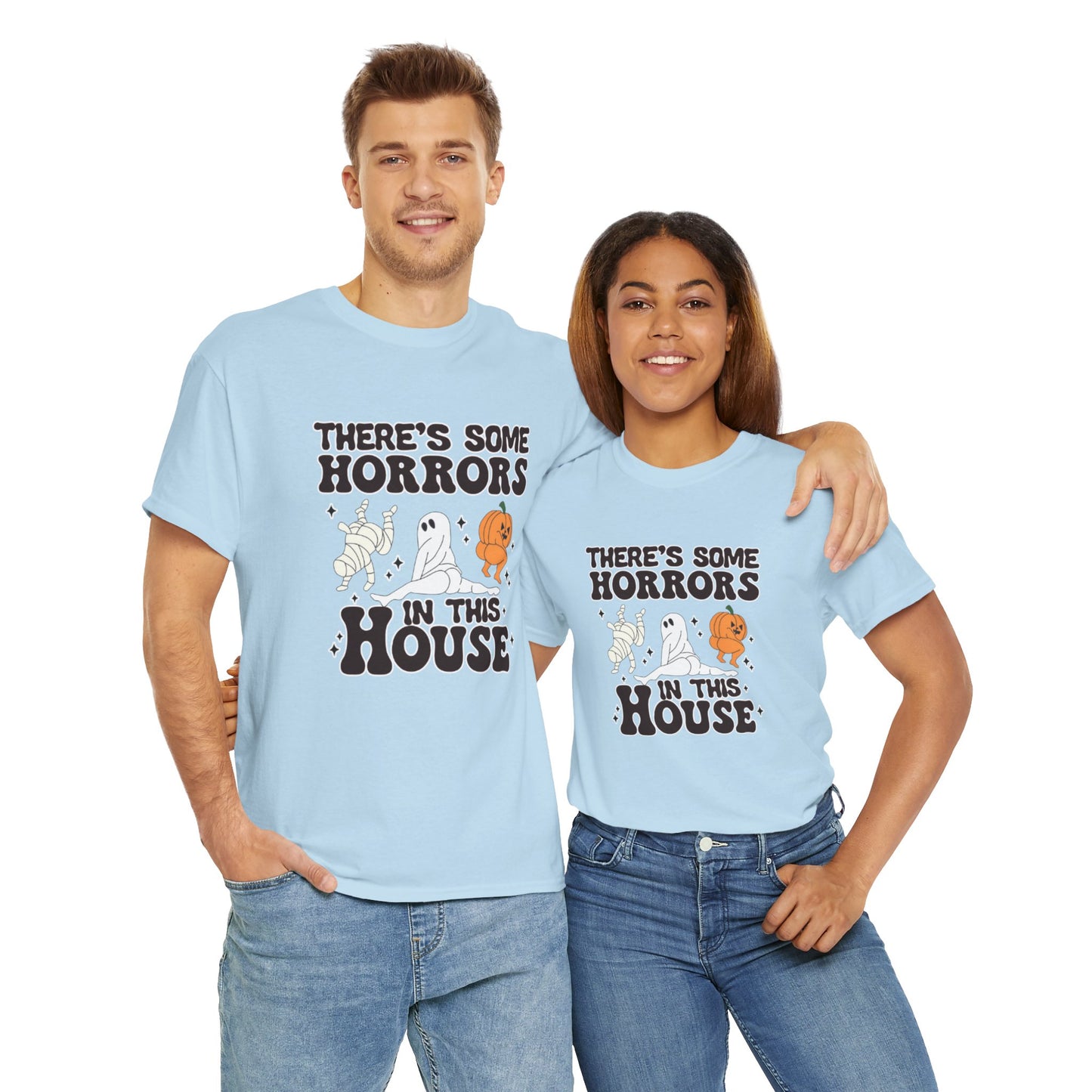 There's Some Horrors In This House Unisex Heavy Cotton Tee