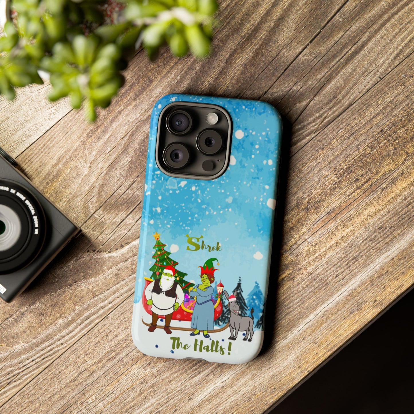 OMNI™ Shrek The Halls! (Shrek Trio: Shrek, Fiona and Donkey) Christmas Themed Phone Cases