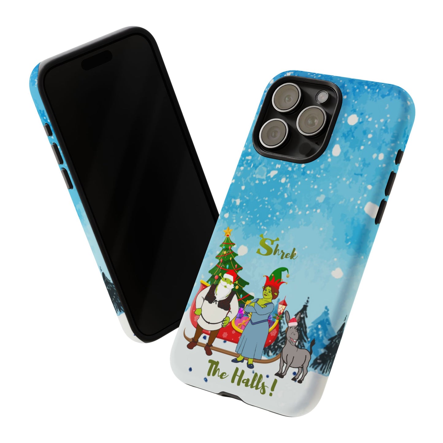 OMNI™ Shrek The Halls! (Shrek Trio: Shrek, Fiona and Donkey) Christmas Themed Phone Cases
