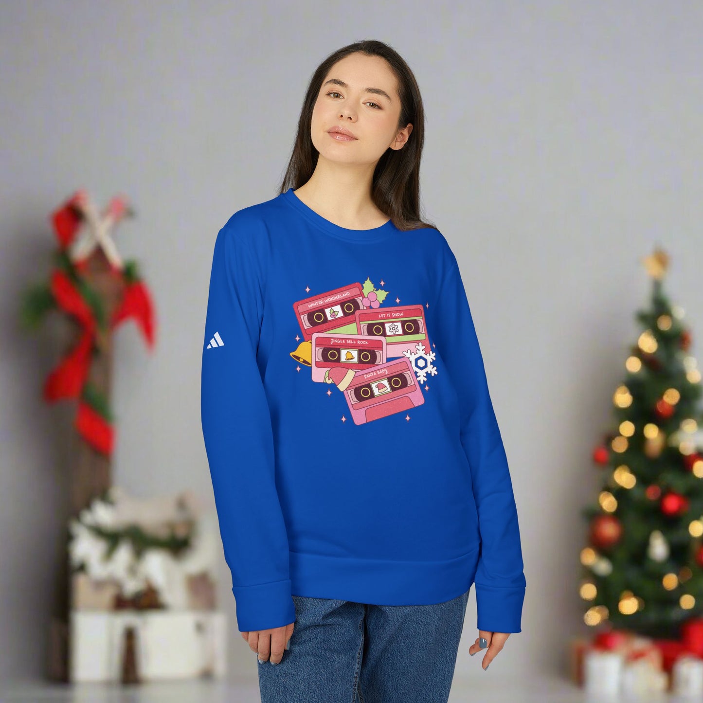 OMNI™ Christmas Carol Adidas Unisex Fleece Crewneck Sweatshirt