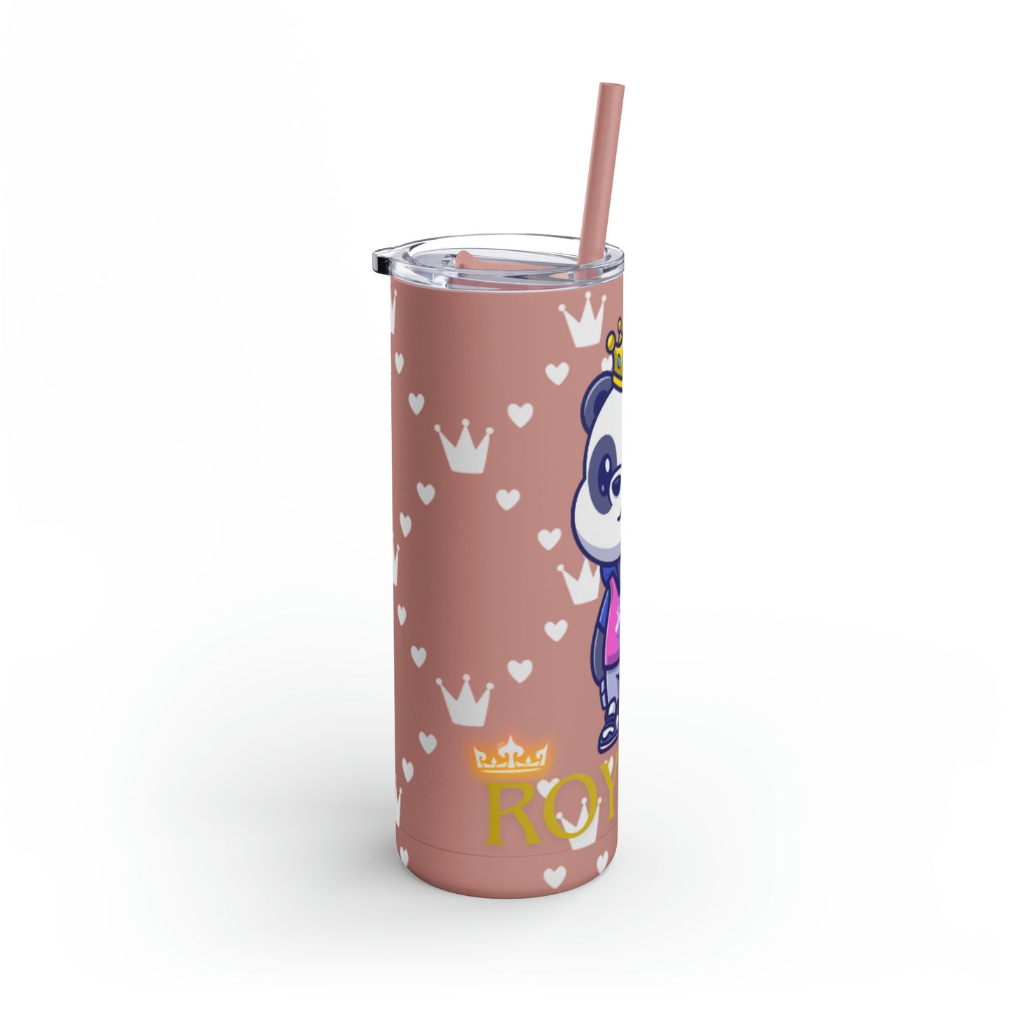 OMNI™ Royalty Panda Maars Maker Skinny Matte Tumbler (20oz)