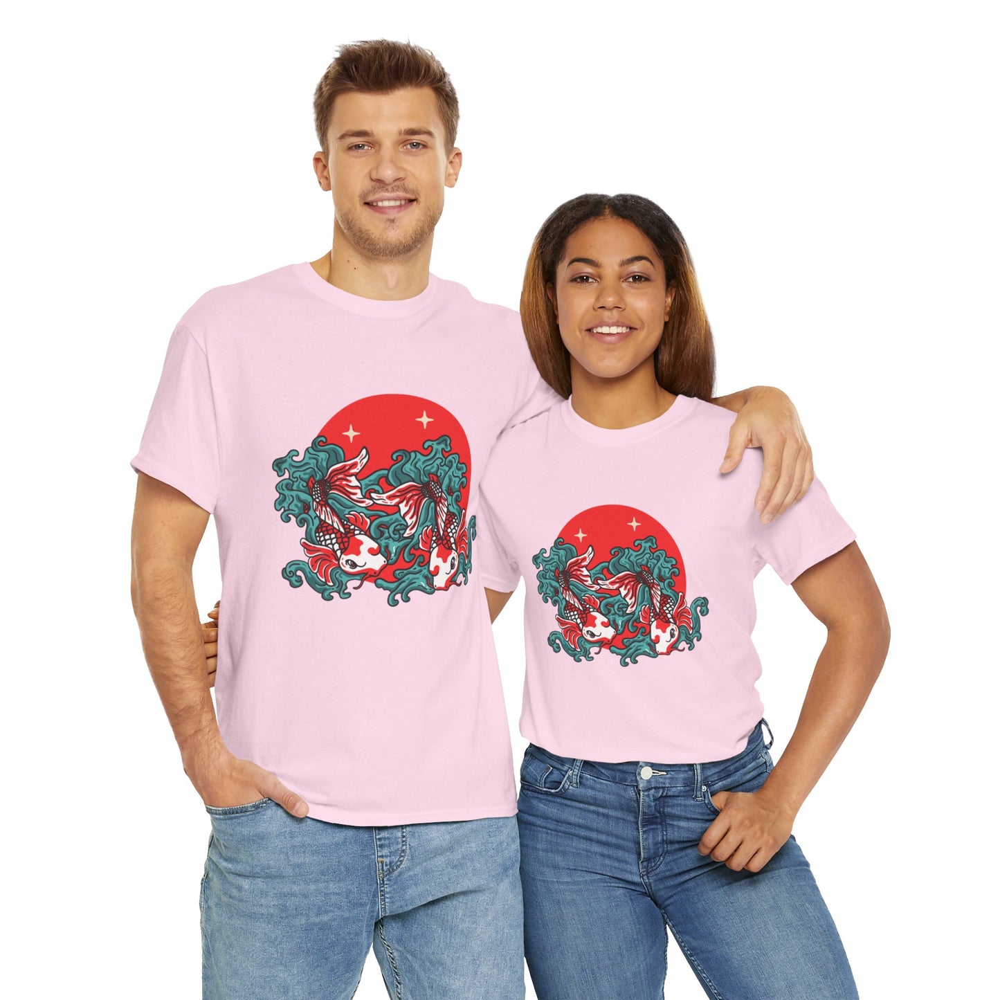 OMNI™ Japanese Koi Unisex Heavy Cotton T-Shirt
