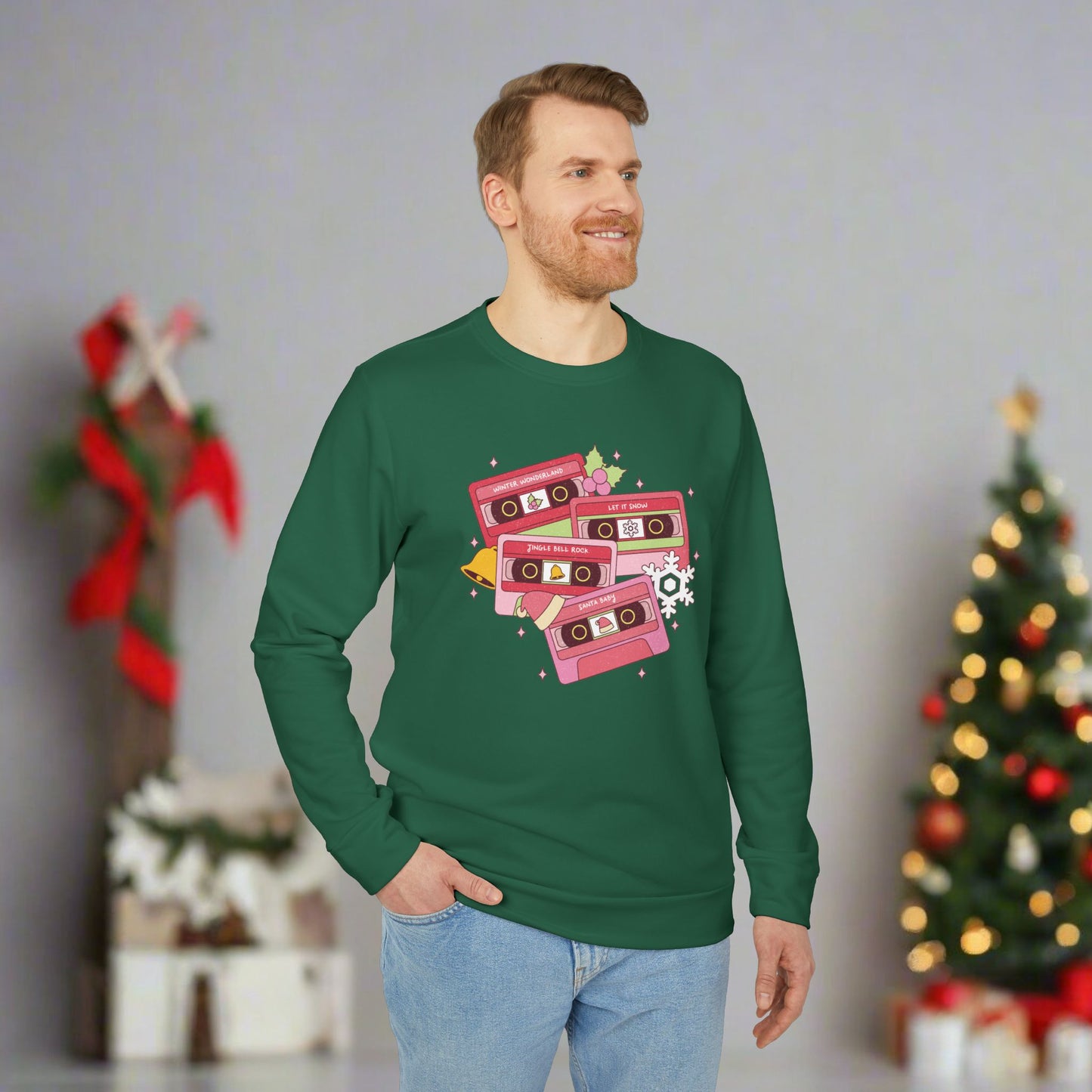 OMNI™ Christmas Carol Adidas Unisex Fleece Crewneck Sweatshirt