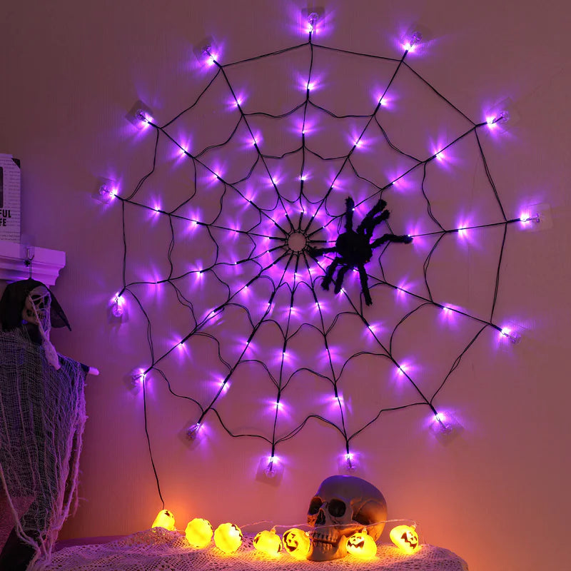 OMNI™ 1.2 Meter 70 Light Remote Controlled LED Halloween Spider Web