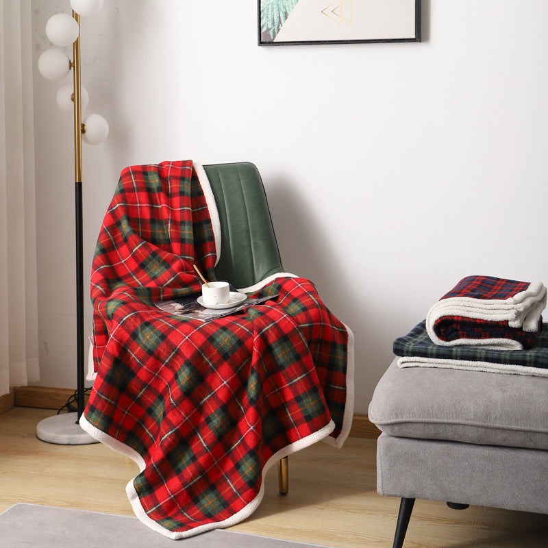 OMNI™ Lambswool Plaid Blanket