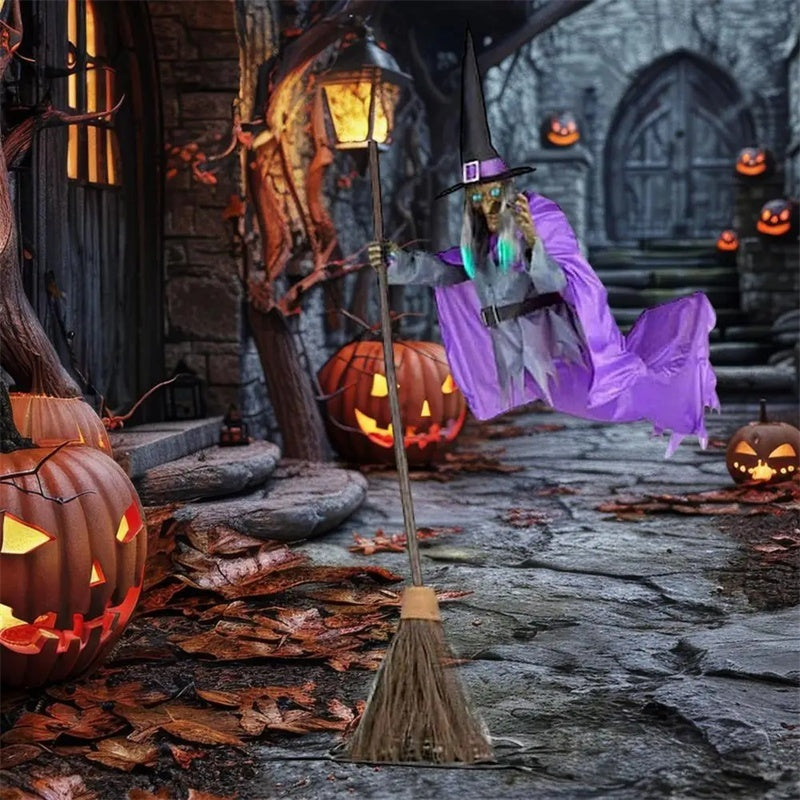 OMNI™ 6 ft Halloween Flying Witch Animatronic