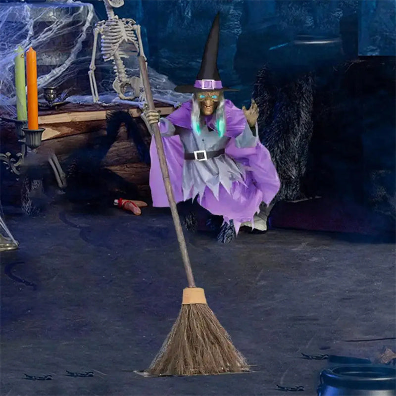 OMNI™ 6 ft Halloween Flying Witch Animatronic
