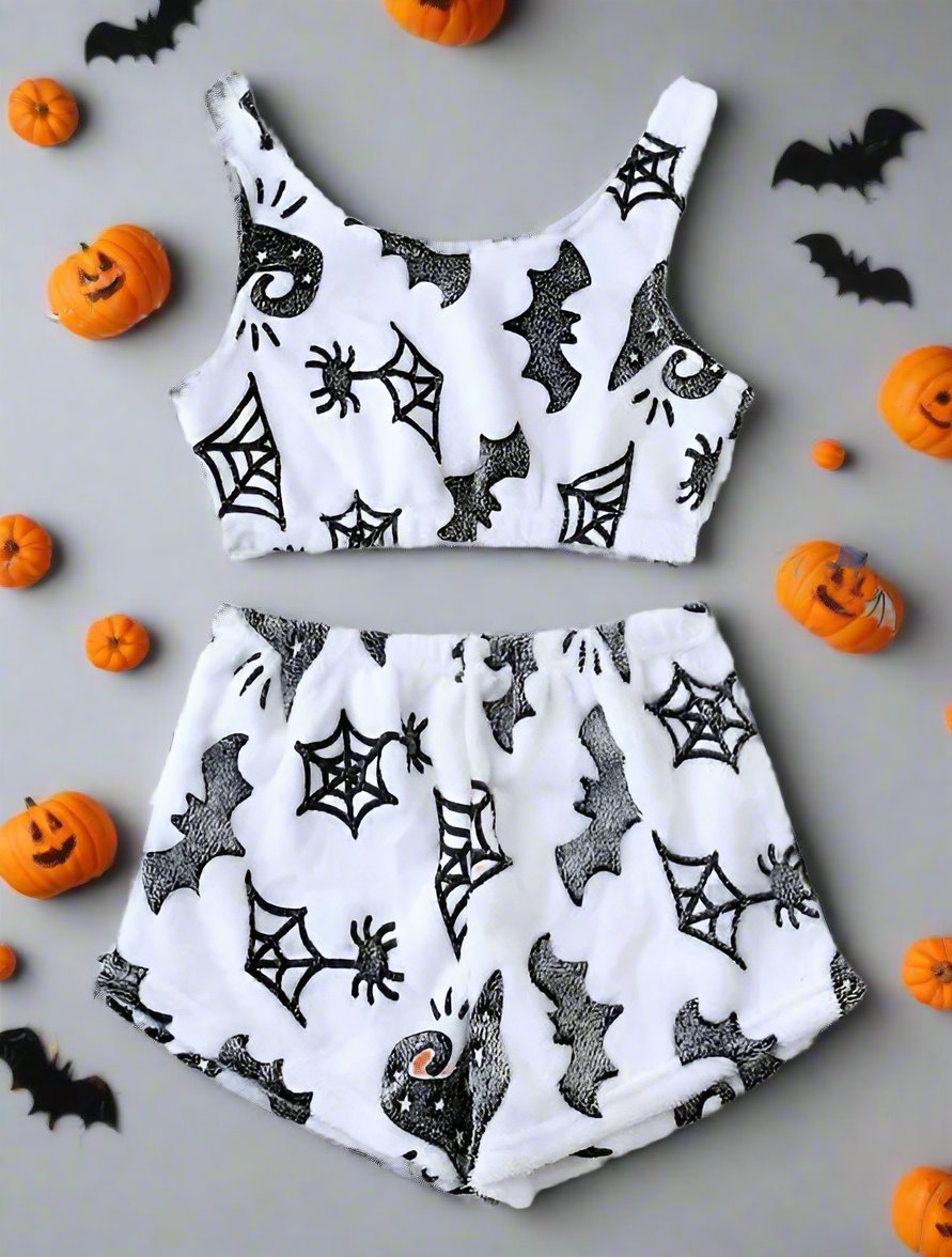 OMNI™ Women's 2 Piece Luminous Halloween Pajamas Set