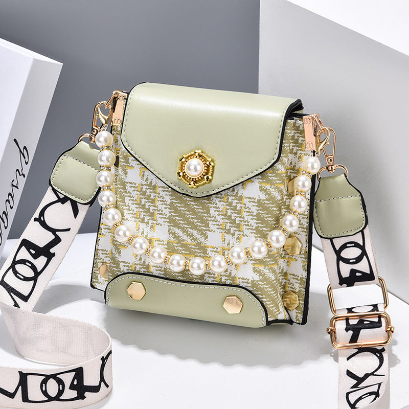 OMNI™ Women's Cross-body Pearl Chain Handbag