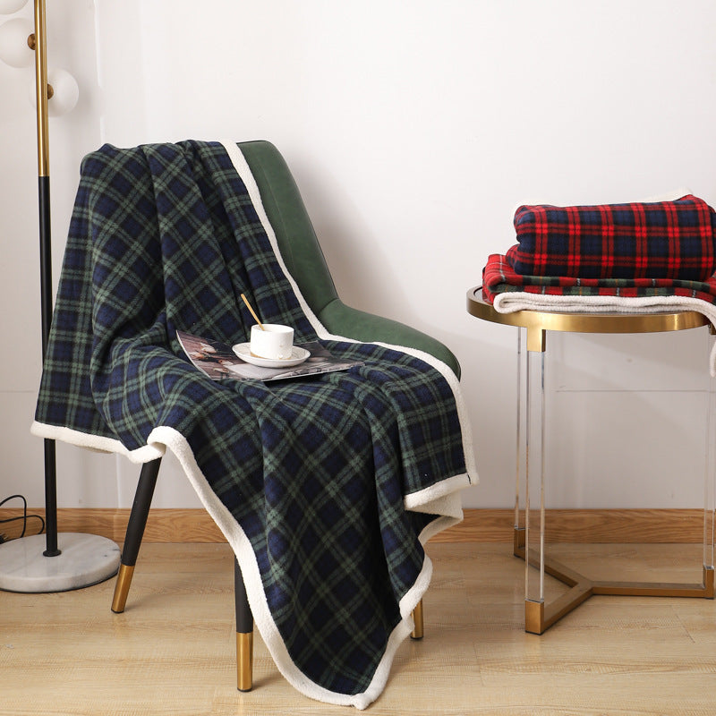 OMNI™ Lambswool Plaid Blanket