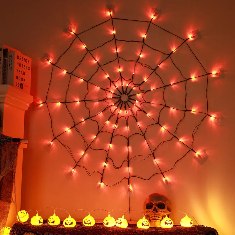 OMNI™ 1.2 Meter 70 Light Remote Controlled LED Halloween Spider Web