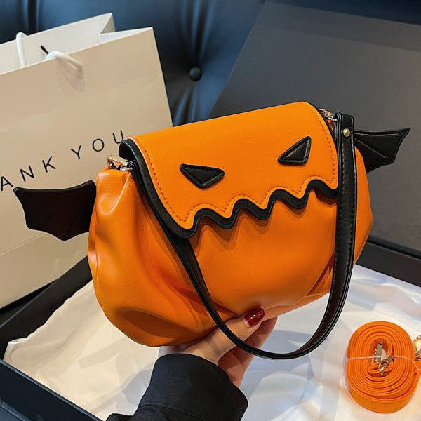 OMNI™ Halloween Pumpkin Bat Handbag