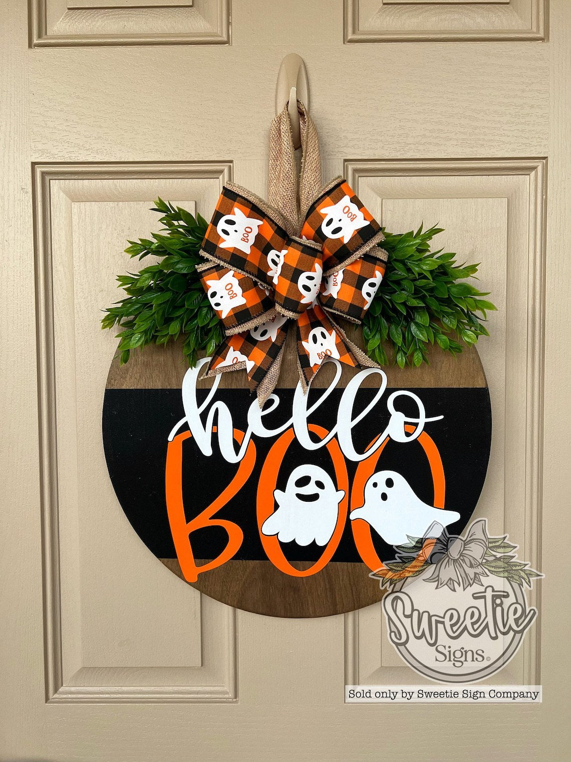 OMNI™ Halloween Themed Wooden Doorplate Decoration