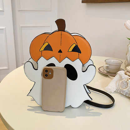 OMNI™ 3D Halloween Cartoon Pumpkin Ghost Shoulder Bag
