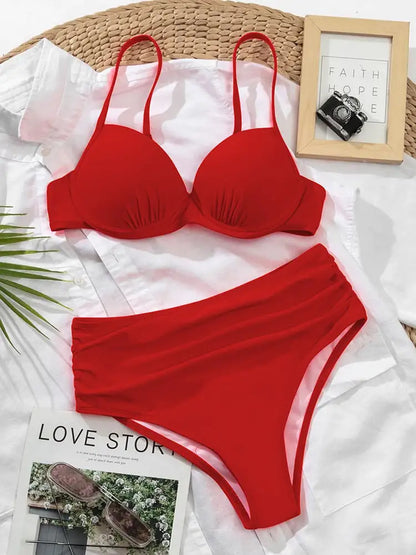 OMNI™ 2 Piece Vintage High Waist Bikini Set