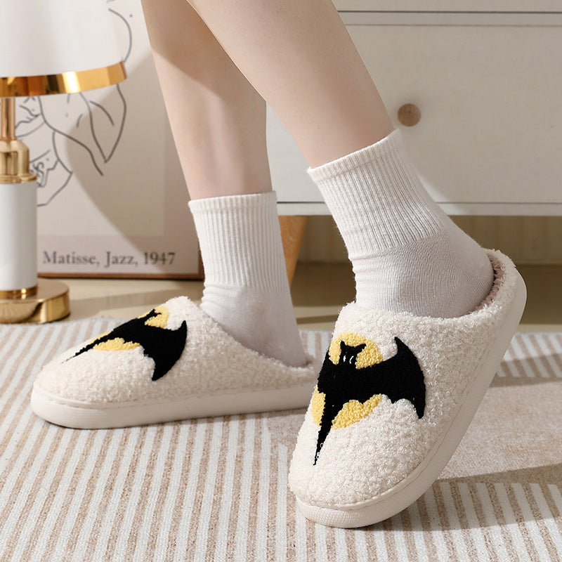 OMNI™ Halloween Bat Cartoon Cotton Bed Slippers