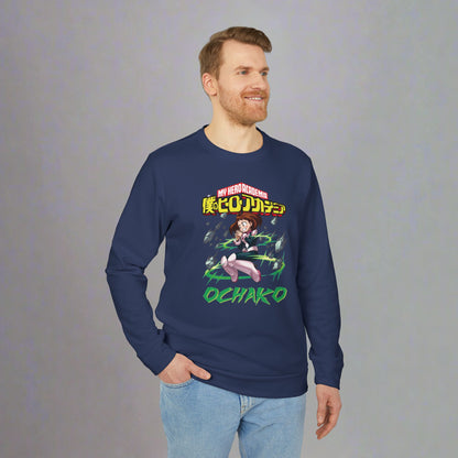 OMNI™ My Hero Academia Ochako Uraraka Adidas Unisex Fleece Crewneck Sweatshirt