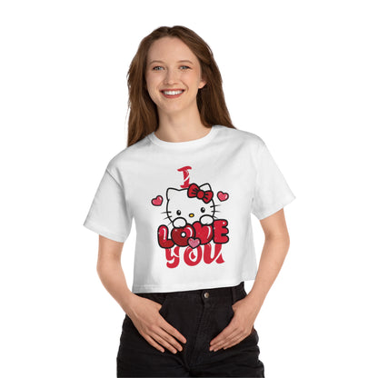 OMNI™ Hello Kitty Valentine's Day Champion Women's Heritage Cropped T-Shirt