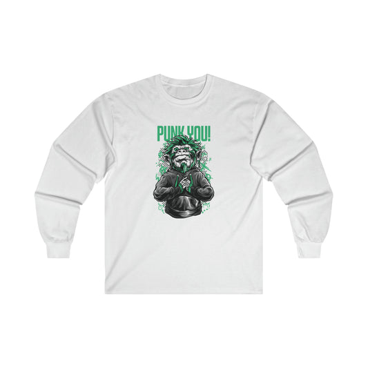 OMNI™ Punk Hipster Monkey Unisex Ultra Cotton Long Sleeve T-Shirt