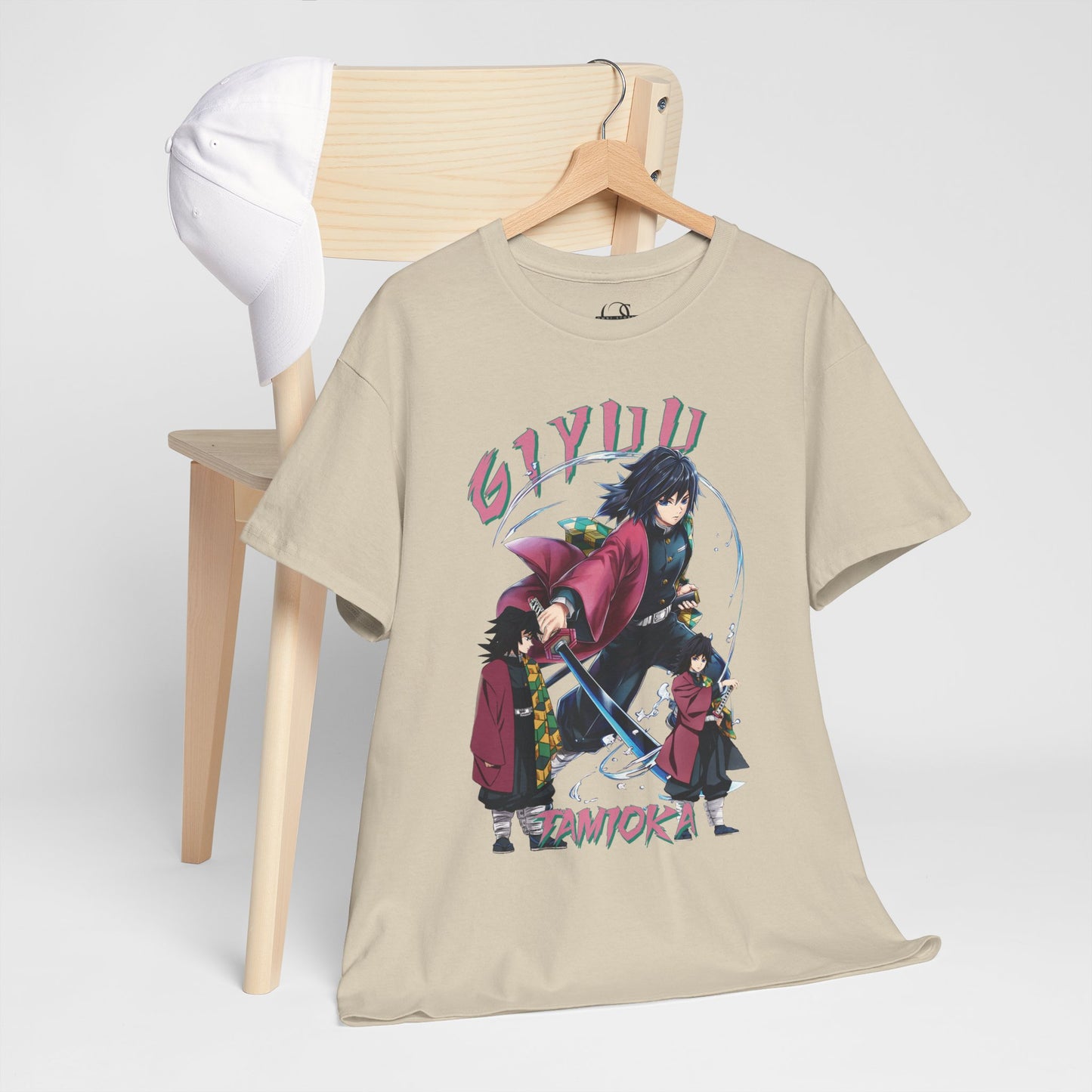 OMNI™ Demon Slayer Water Hashira Giyu Tomioka Unisex Heavy Cotton T-Shirt