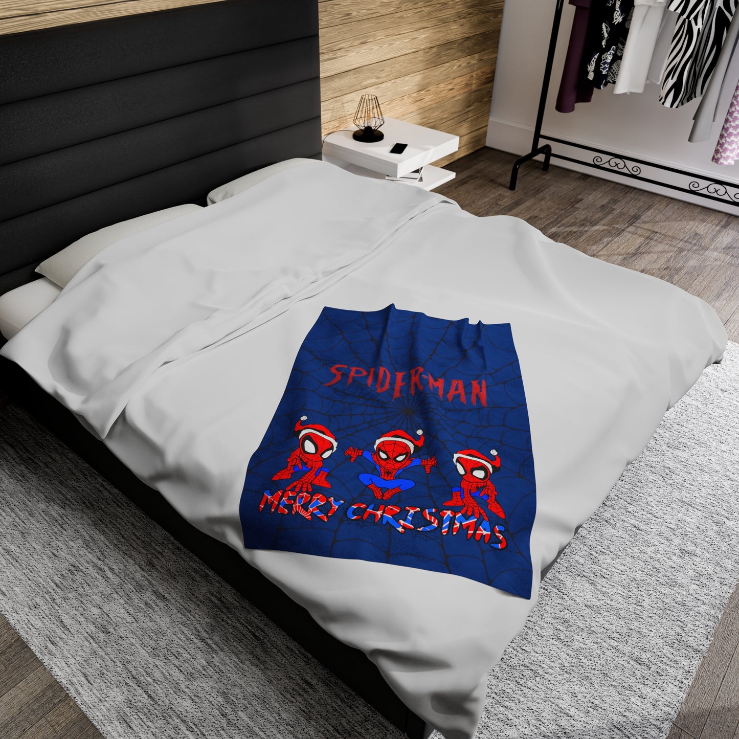 OMNI™ Spider-man Christmas Themed Velveteen Plush Blanket