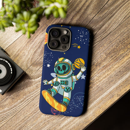 OMNI™ Skeleton Astronaut Space Surfer Double Layered Phone Case