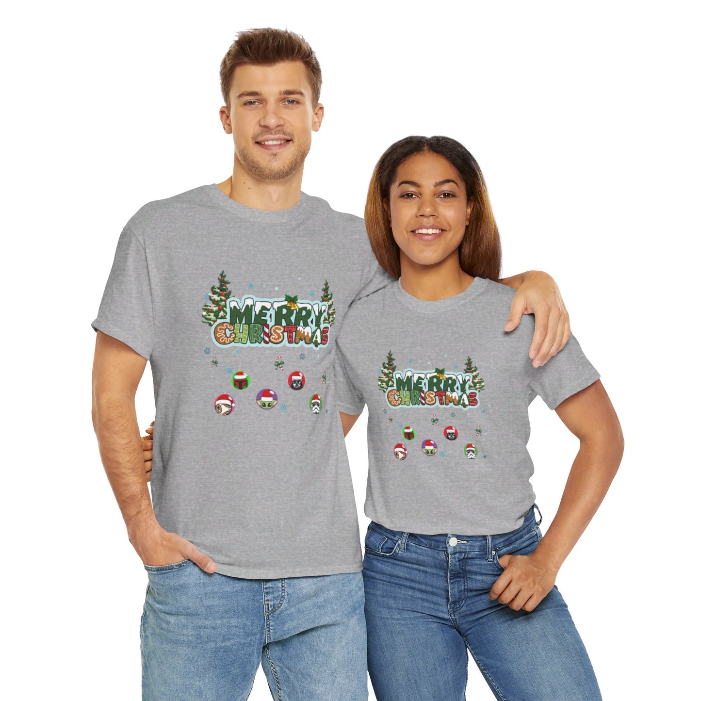 OMNI™ Star Wars Merry Christmas Unisex Heavy Cotton T-Shirt