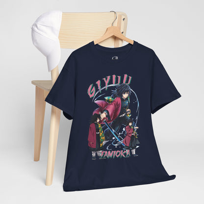 OMNI™ Demon Slayer Water Hashira Giyu Tomioka Unisex Heavy Cotton T-Shirt