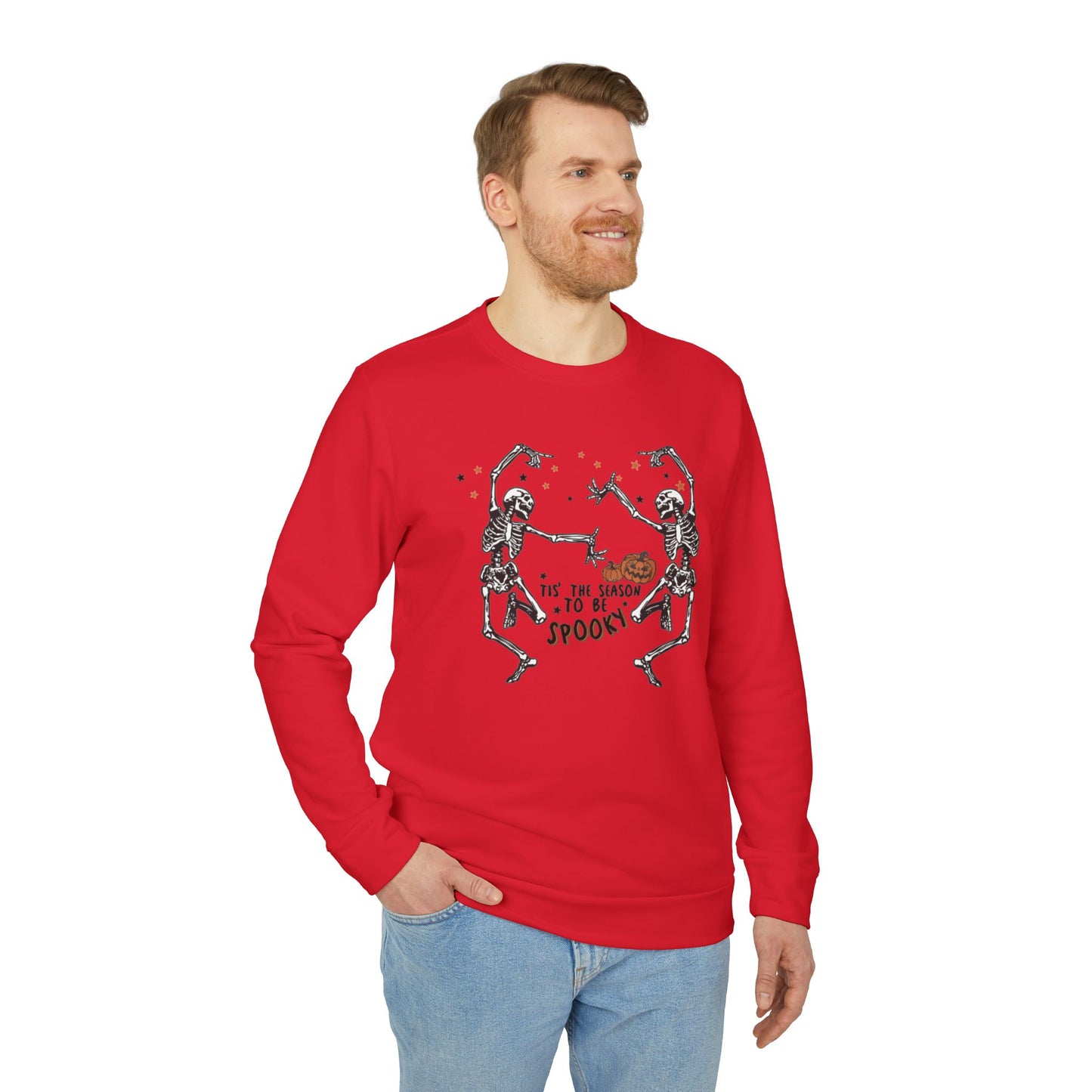 OMNI™ Tis The Season To Be Spooky Adidas Unisex Fleece Crewneck Sweatshirt