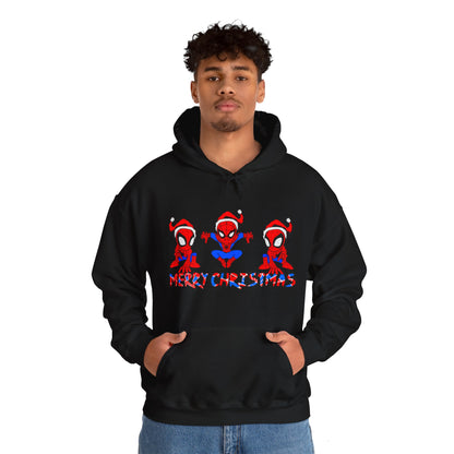 Spider-man Christmas Themed Unisex Heavy Blend Hooded Sweatshirt