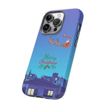 OMNI™ Santa and His Reindeer (Merry Christmas) Starry Night Double Layered Phone Cases