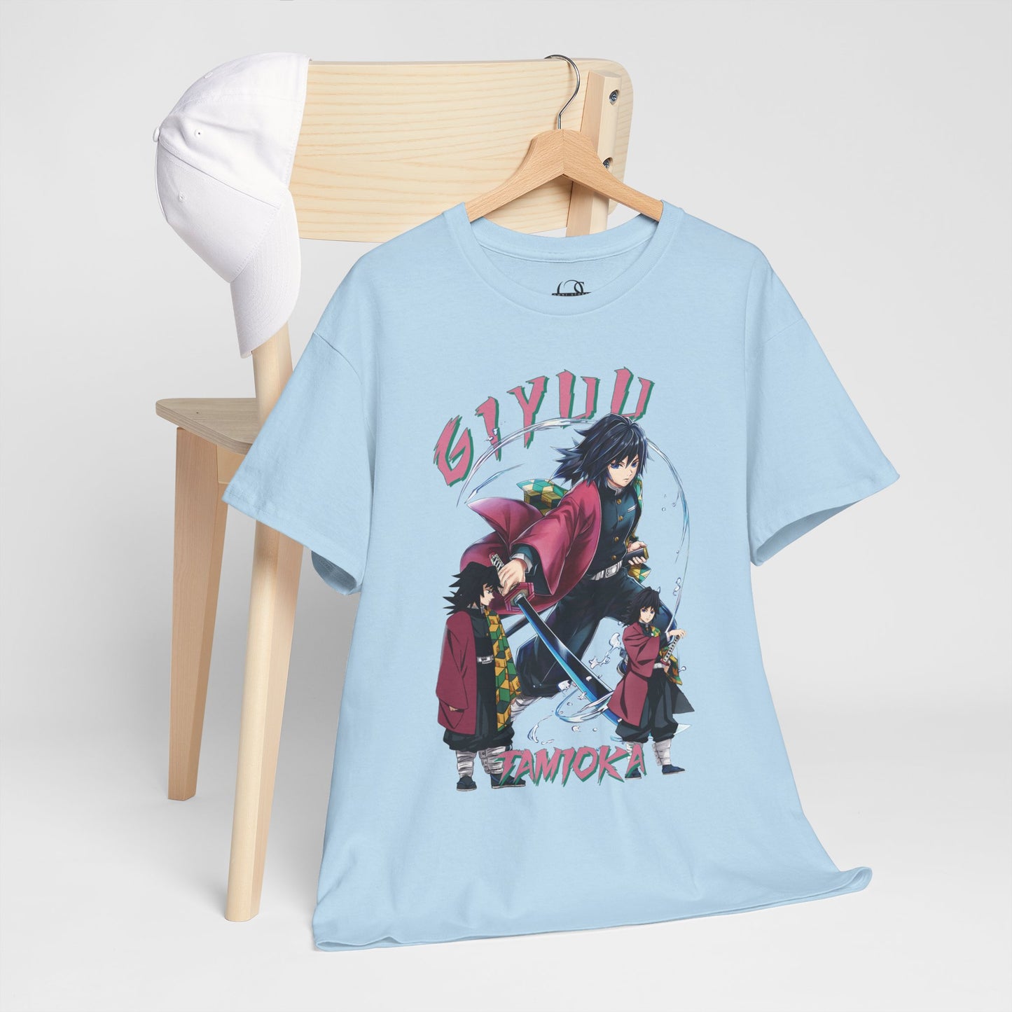 OMNI™ Demon Slayer Water Hashira Giyu Tomioka Unisex Heavy Cotton T-Shirt