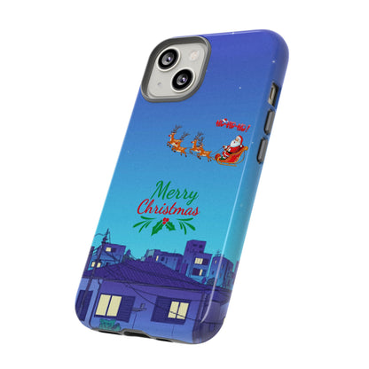 OMNI™ Santa and His Reindeer (Merry Christmas) Starry Night Double Layered Phone Cases