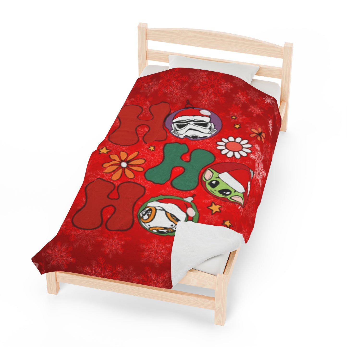 OMNI™ HO! HO! HO! Star Wars Christmas Themed Velveteen Plush Blanket