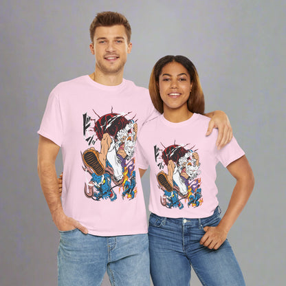 OMNI™ One Piece Luffy Gear 5 Bajrang Gun Unisex Heavy Cotton T-Shirt
