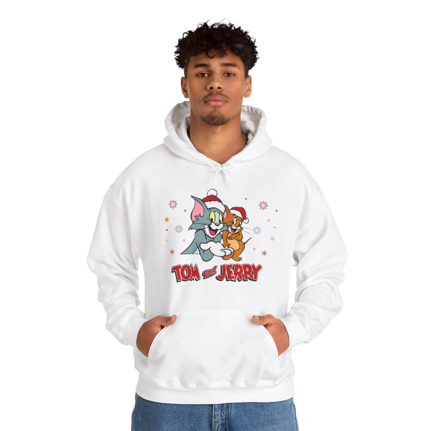 OMNI™ Tom and Jerry Christmas Themed Unisex Heavy Blend Hoodie