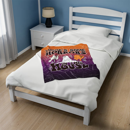 OMNI™ There's Some Horrors In This House Velveteen Plush Blanket