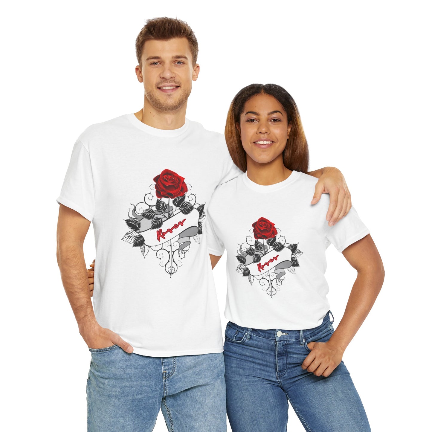 Roses Unisex Heavy Cotton T-Shirt