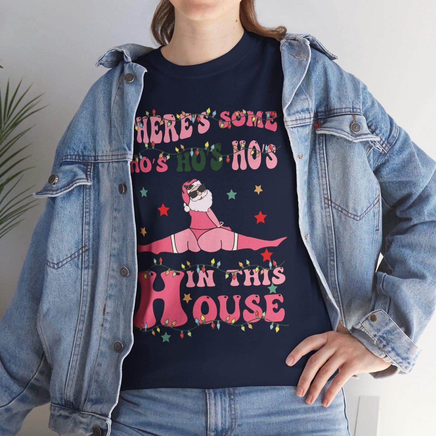 OMNI™ There's Some Ho, Ho, Hos Unisex Heavy Cotton T-Shirt