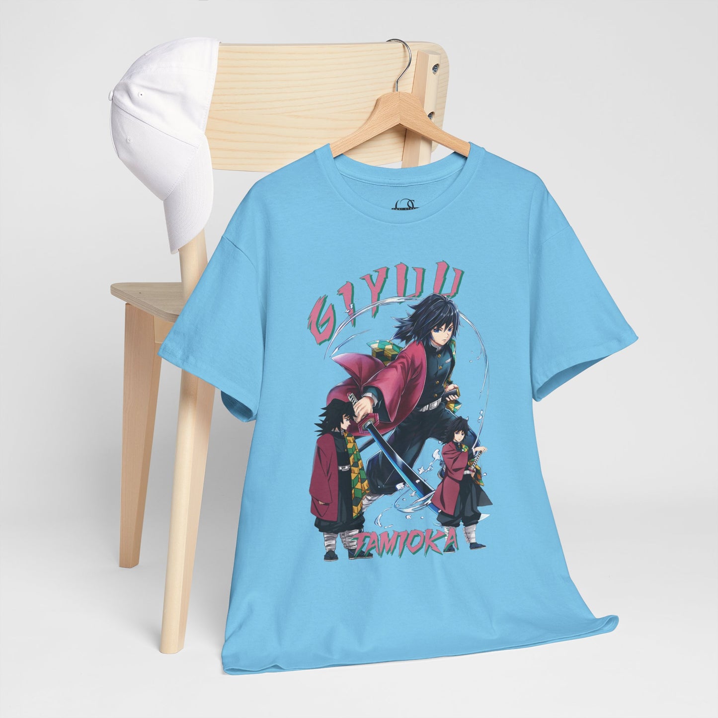 OMNI™ Demon Slayer Water Hashira Giyu Tomioka Unisex Heavy Cotton T-Shirt