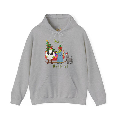 OMNI™ Shrek The Halls! (Shrek Trio: Shrek, Fiona and Donkey) Christmas Themed Unisex Hoodie